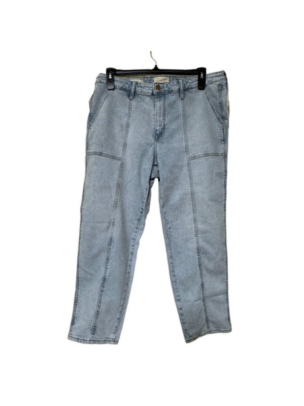 NWT Universal Thread High Rise Straight Leg Jeans Light Blue Stretch Size 16W